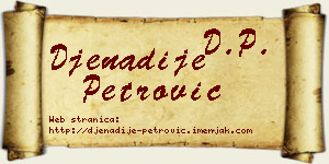 Đenadije Petrović vizit kartica